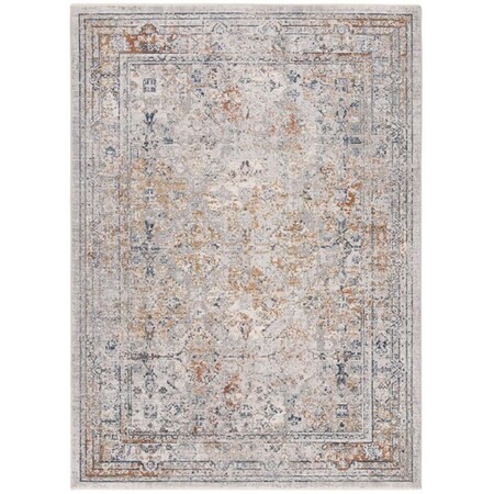 Safavieh 4 x 6 ft. Winston Collection Contemporary Rectangle Power Loomed Rug Light Grey & Cream WNT348F-4